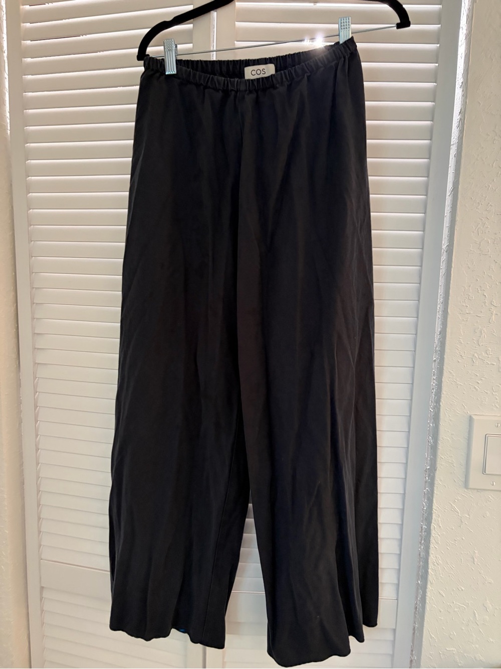 COS Dark Blue Wide-Leg Pants